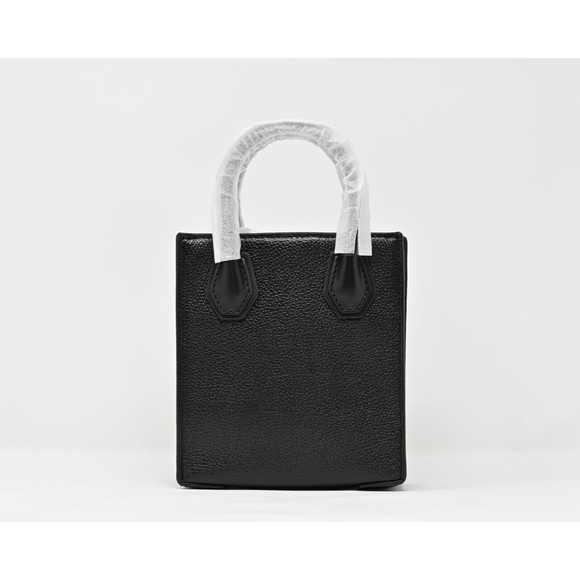 MICHAEL KORS MERCER Extra-Small N/S Shopper Crossbody Black Leather NWT $348 - Picture 4 of 12